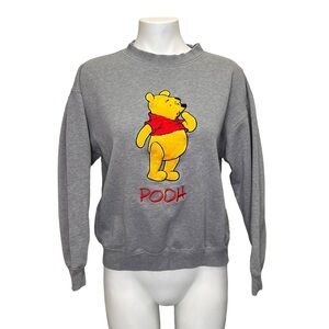 Vintage Disney Mickey Inc Winnie Pooh Embroidered 3D Sweatshirt Boxy Fit